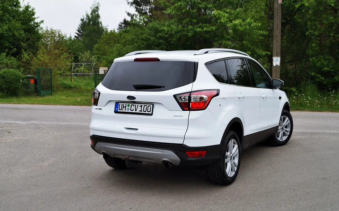 Ford Kuga cena 59999 przebieg: 121300, rok produkcji 2017 z Jedwabne małe 232